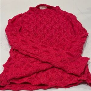 Maeve Textured Red Blouse